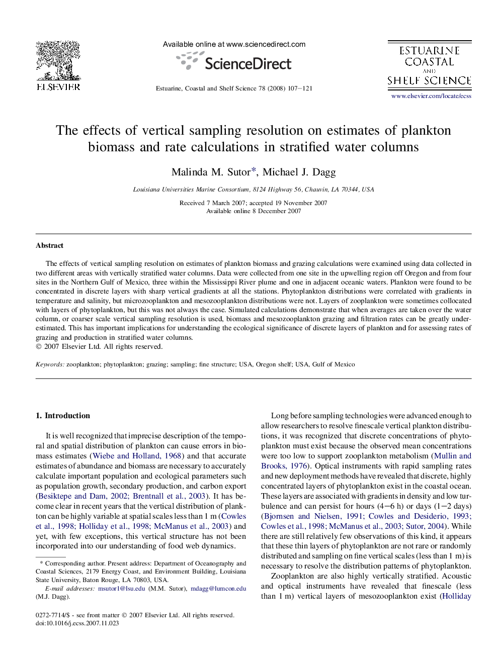 The effects of vertical sampling resolution on estimates of plankton biomass and rate calculations in stratified water columns