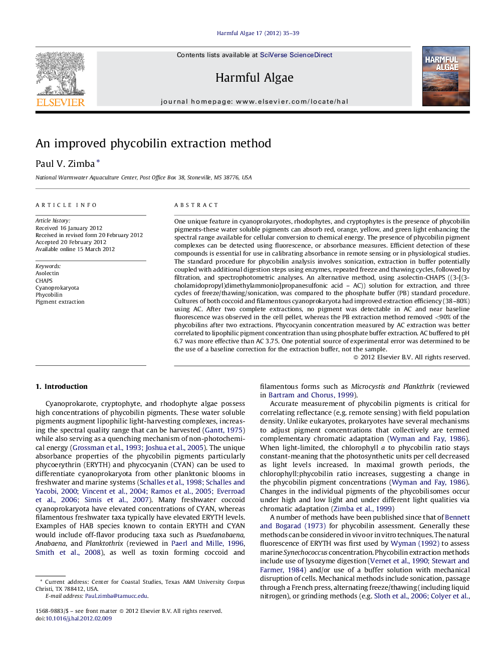 An improved phycobilin extraction method