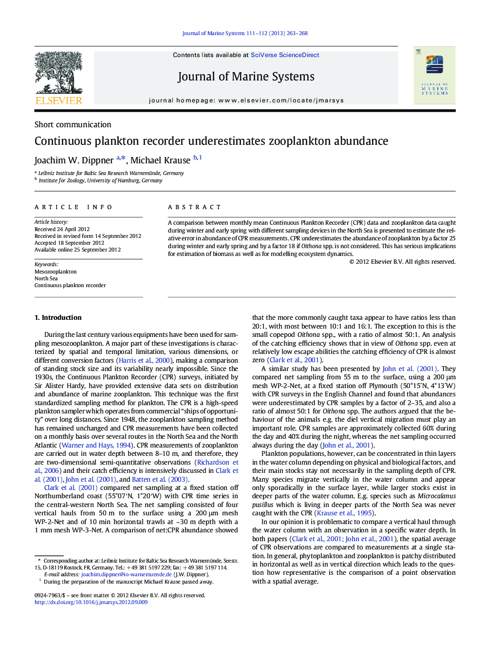 Continuous plankton recorder underestimates zooplankton abundance