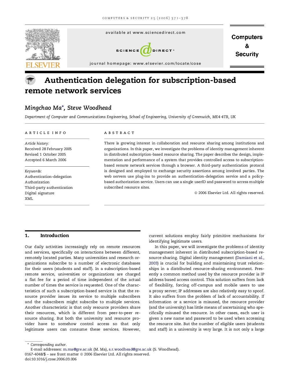 Authentication delegation for subscription-based remote network services