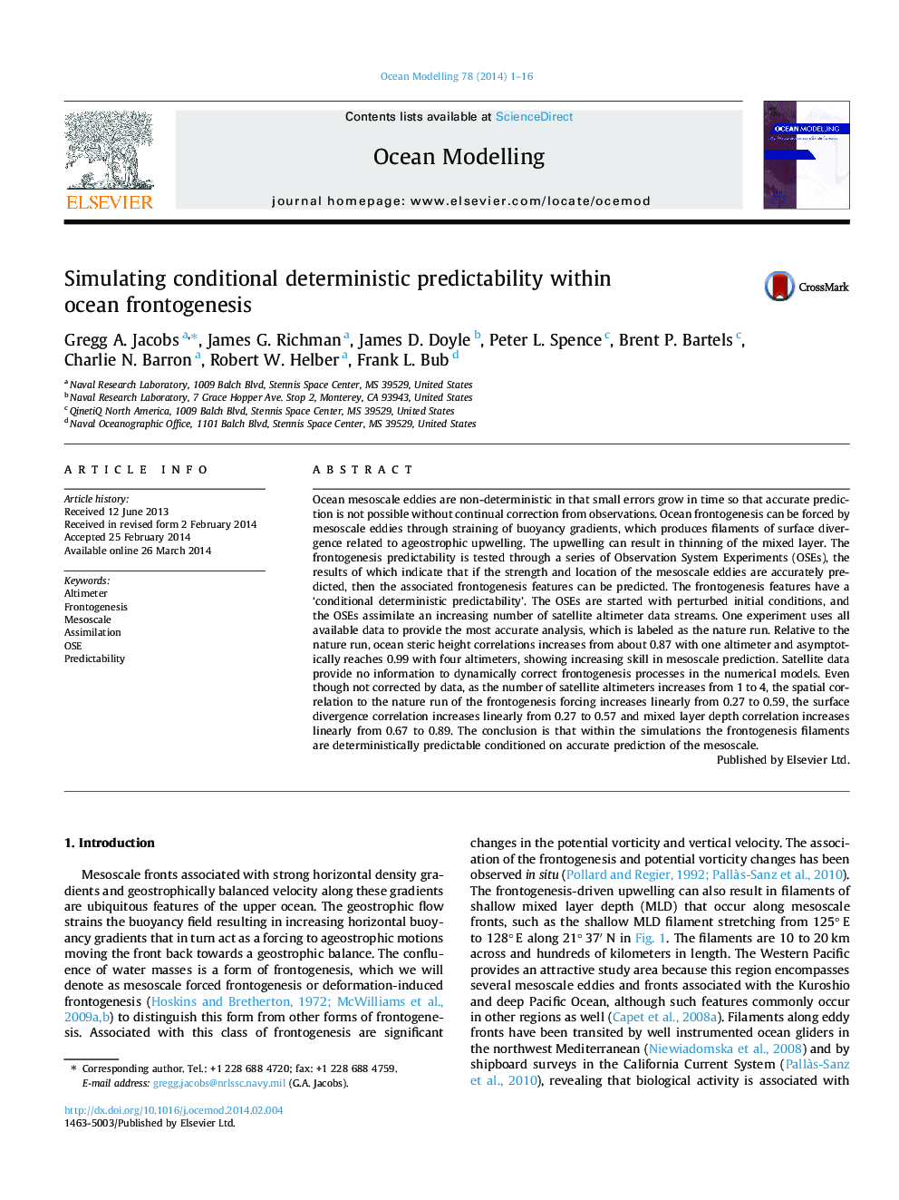 Simulating conditional deterministic predictability within ocean frontogenesis