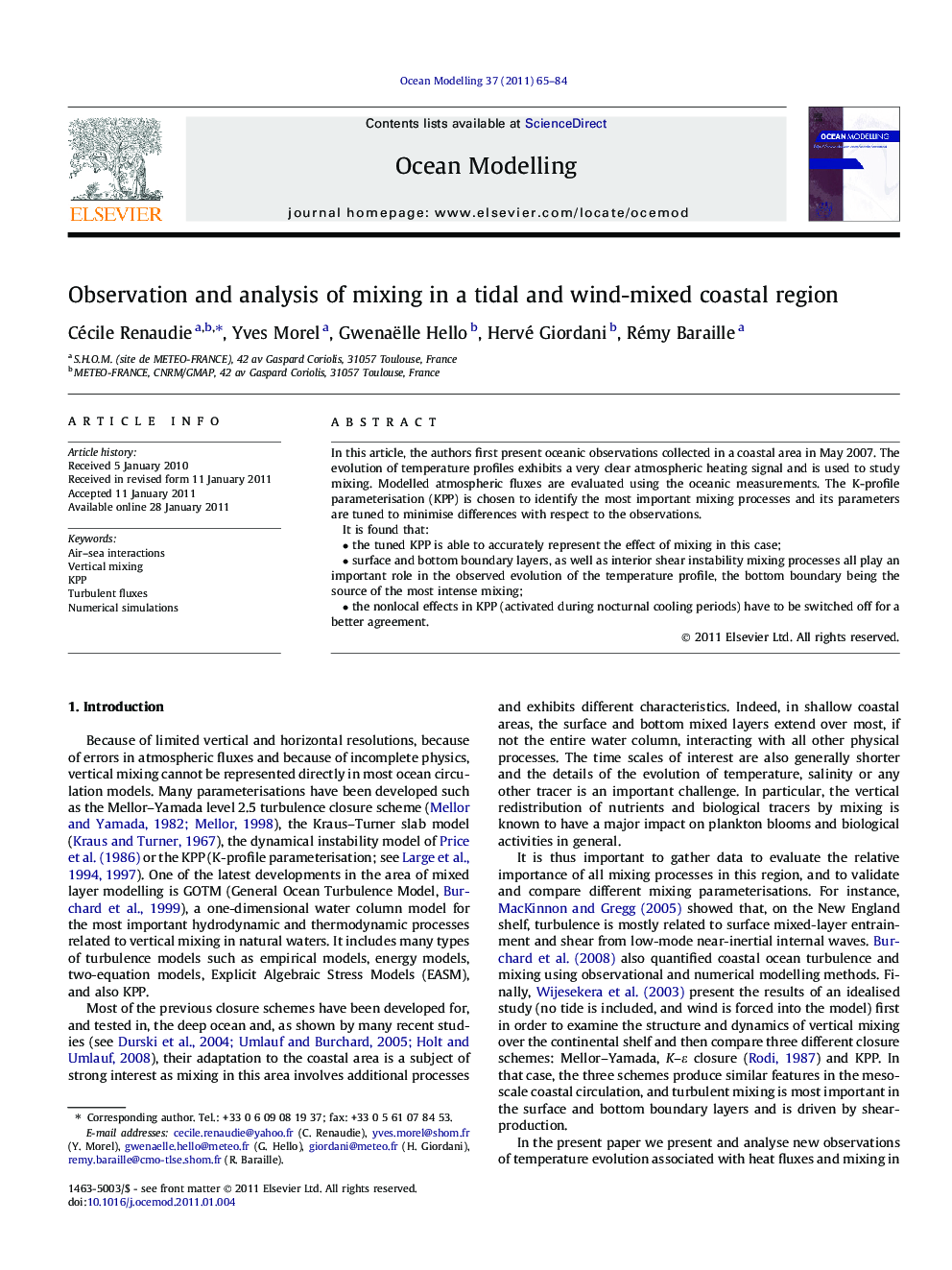 Observation and analysis of mixing in a tidal and wind-mixed coastal region