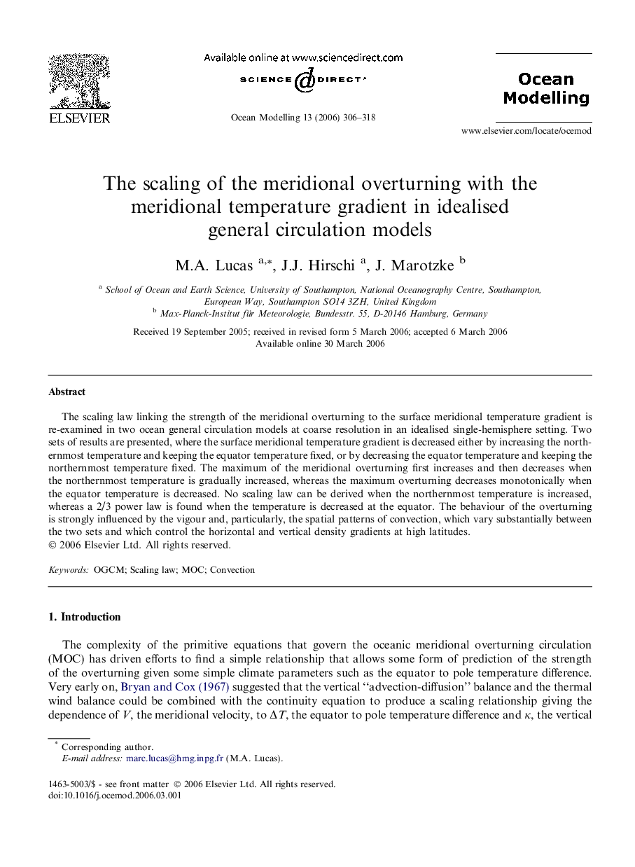 The scaling of the meridional overturning with the meridional temperature gradient in idealised general circulation models