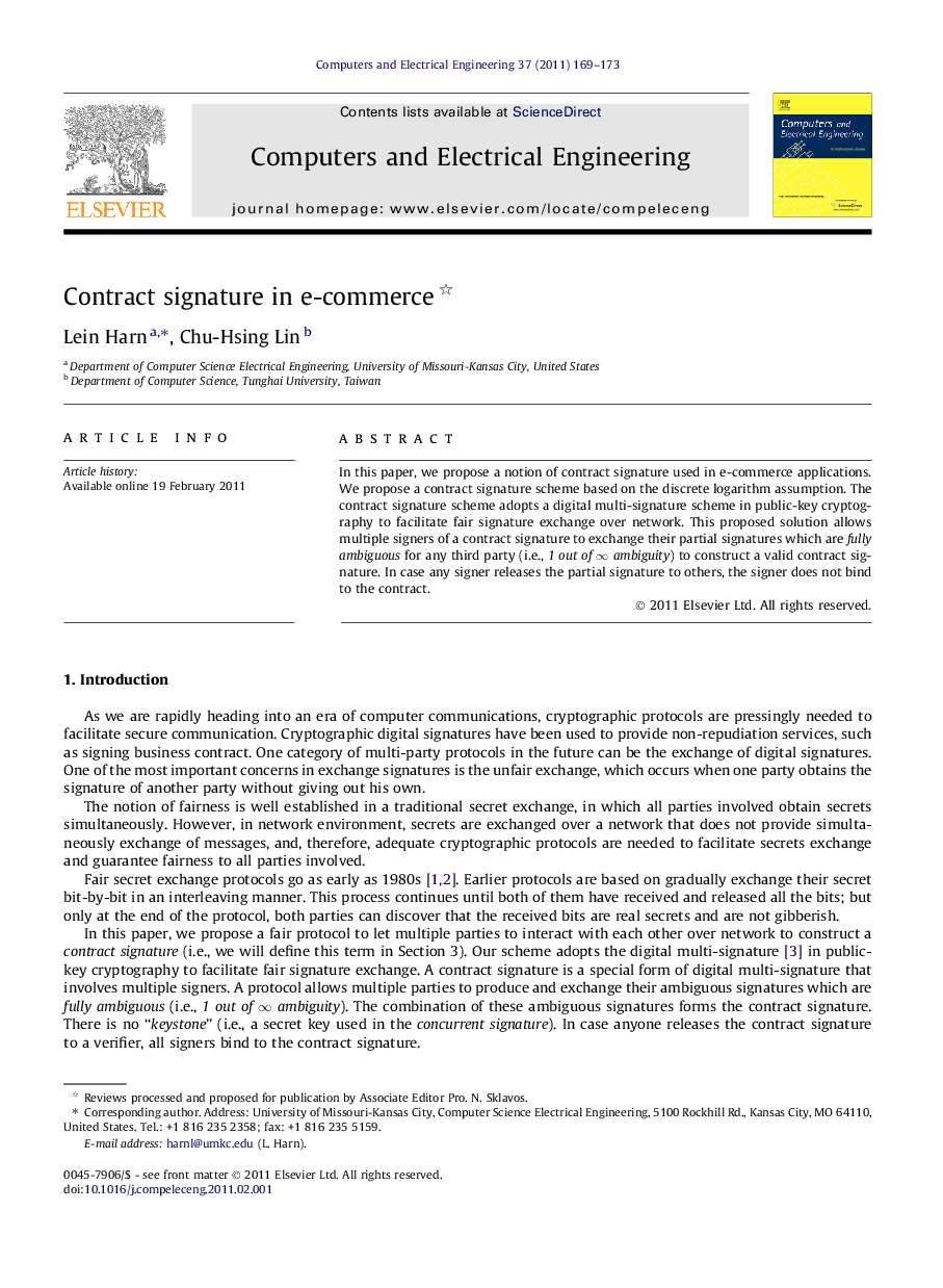 Contract signature in e-commerce 