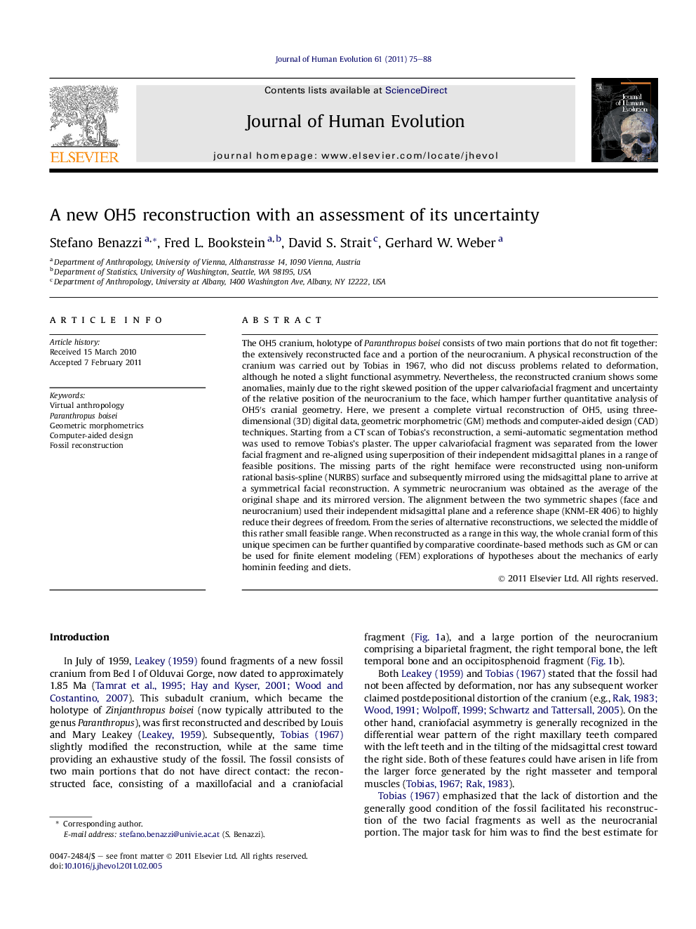 A new OH5 reconstruction with an assessment of its uncertainty