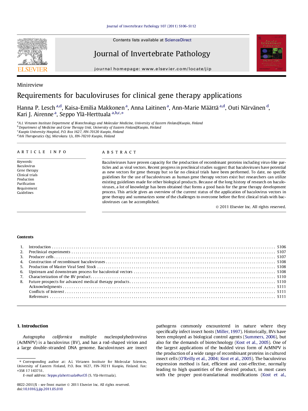 Requirements for baculoviruses for clinical gene therapy applications