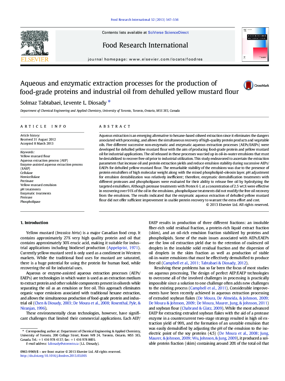 Aqueous and enzymatic extraction processes for the production of food-grade proteins and industrial oil from dehulled yellow mustard flour