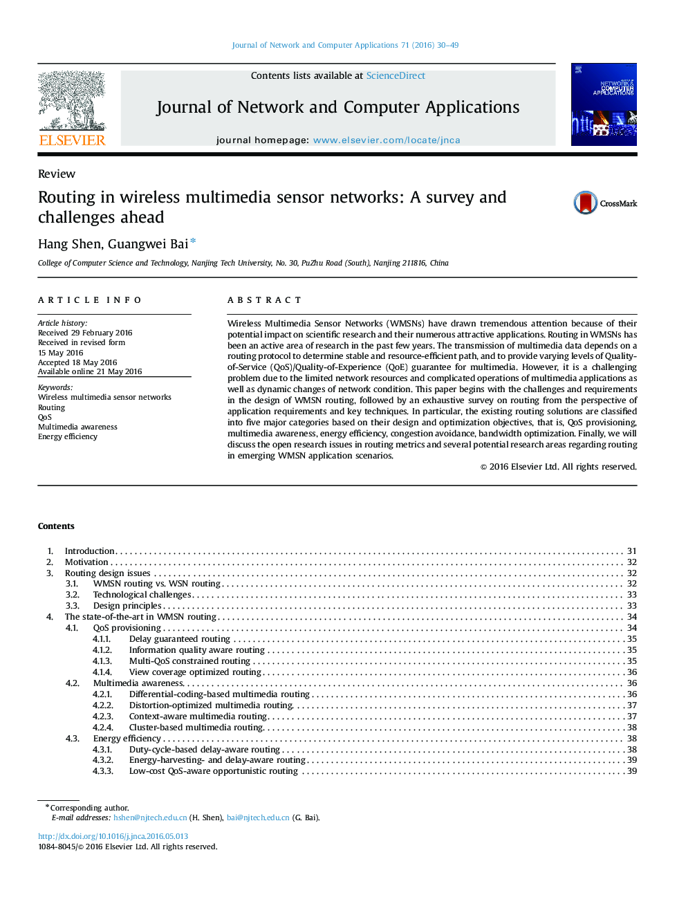 Routing in wireless multimedia sensor networks: A survey and challenges ahead