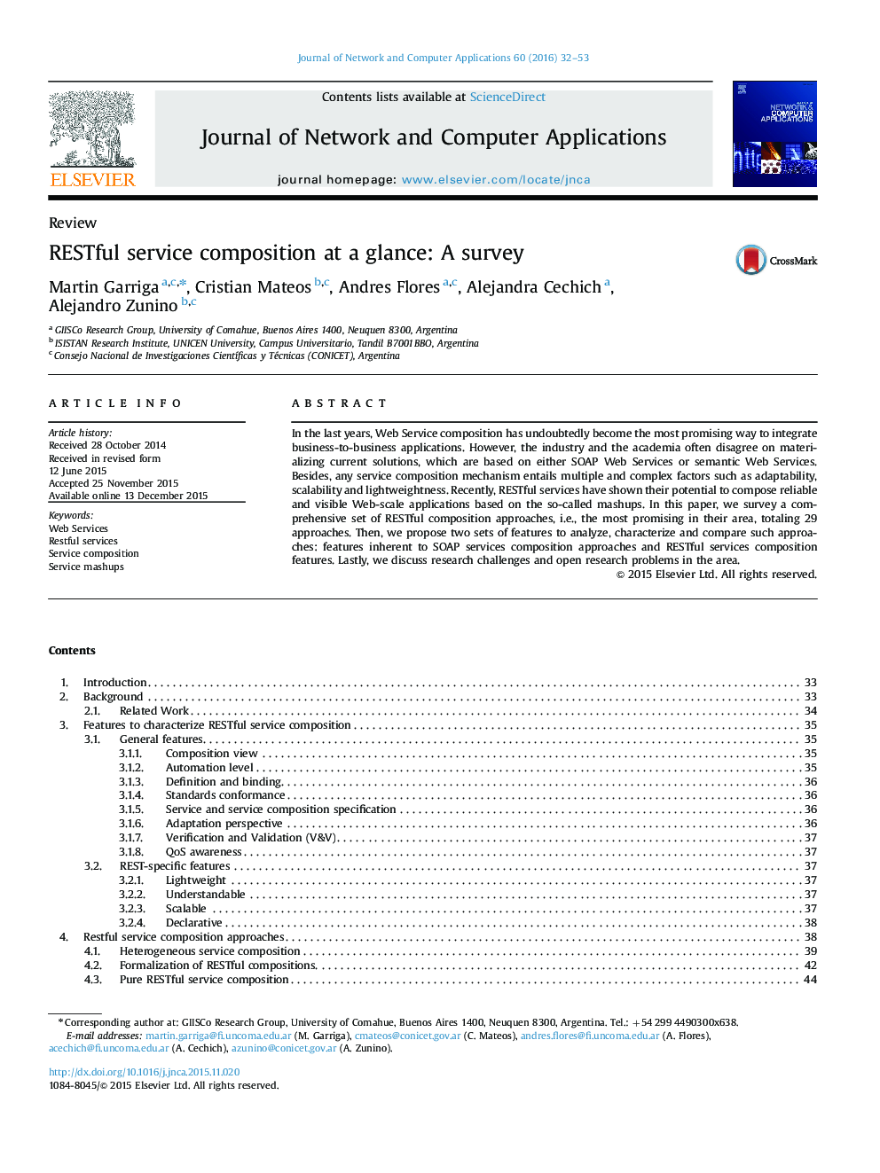 RESTful service composition at a glance: A survey