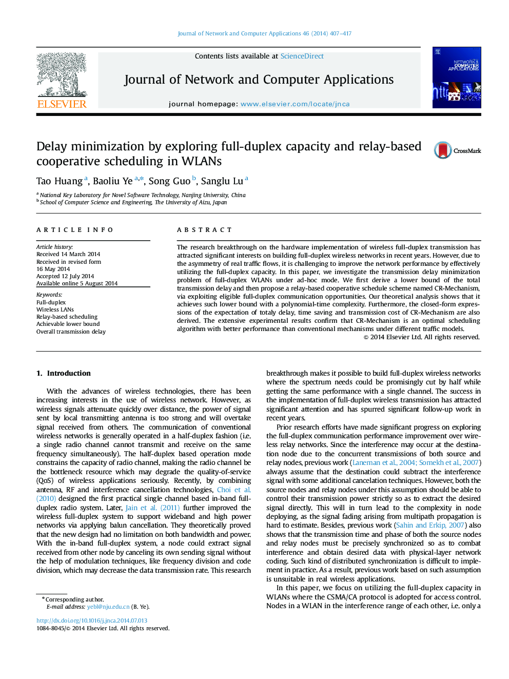 Delay minimization by exploring full-duplex capacity and relay-based cooperative scheduling in WLANs