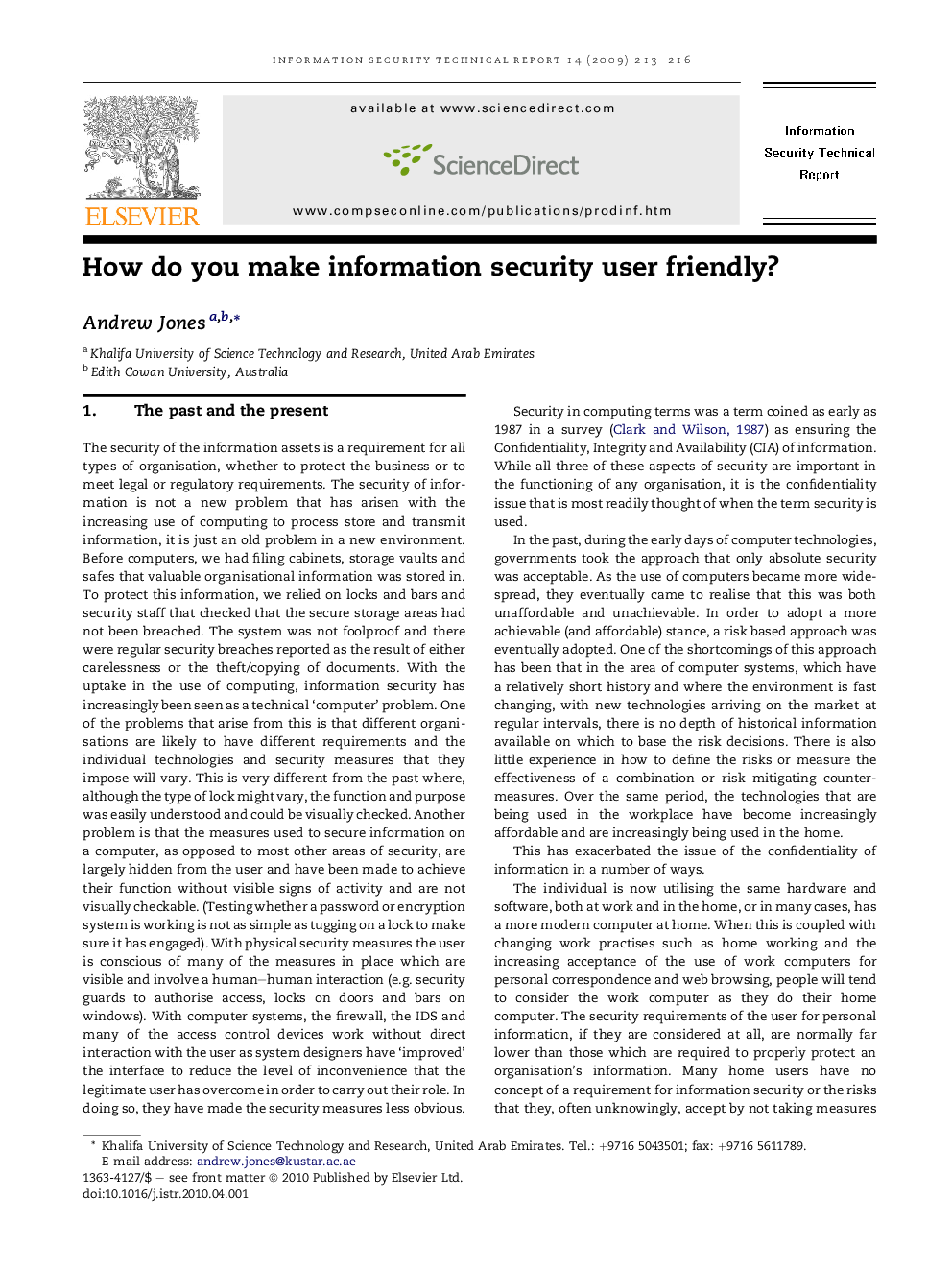 How do you make information security user friendly?