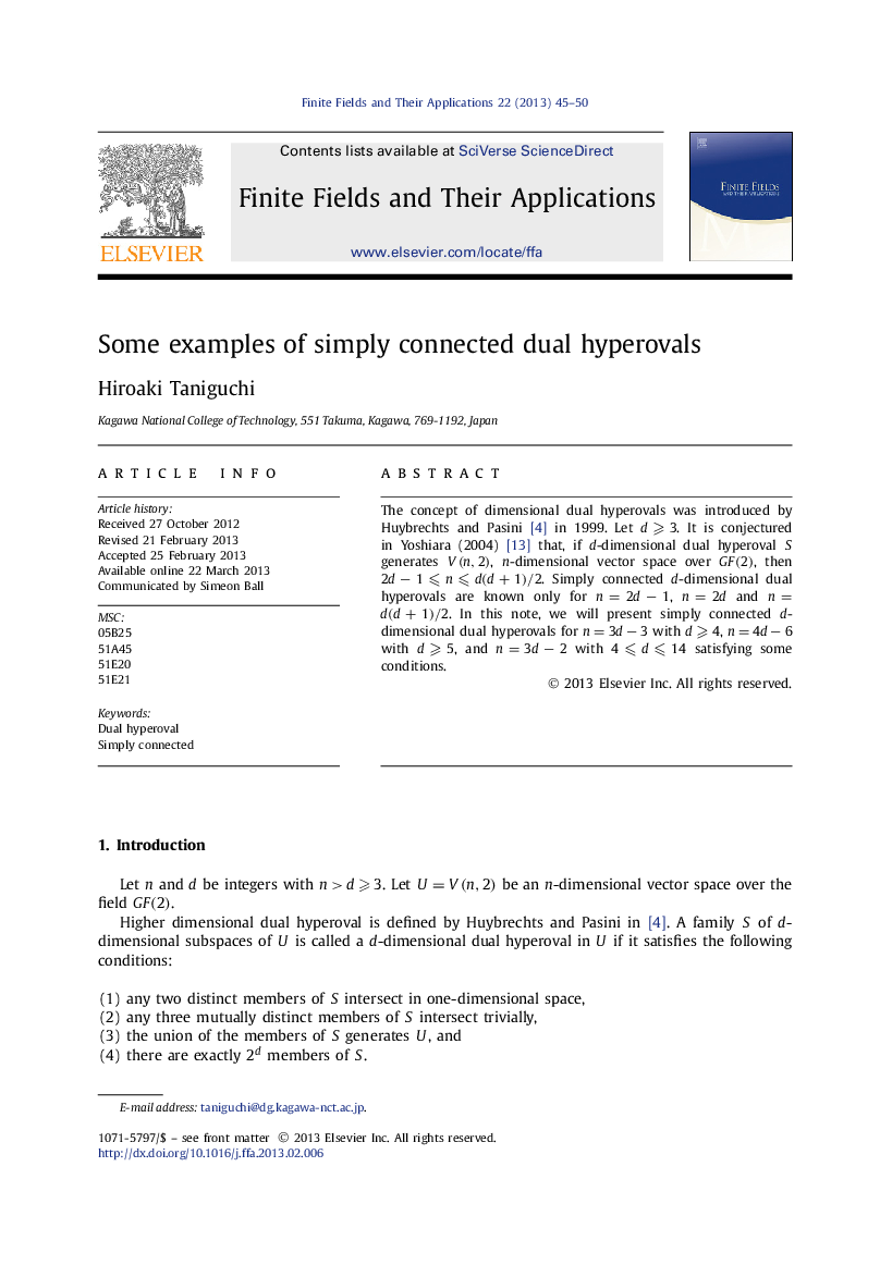 Some examples of simply connected dual hyperovals