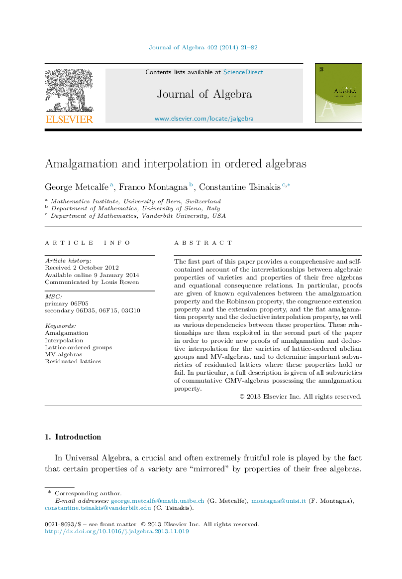 Amalgamation and interpolation in ordered algebras