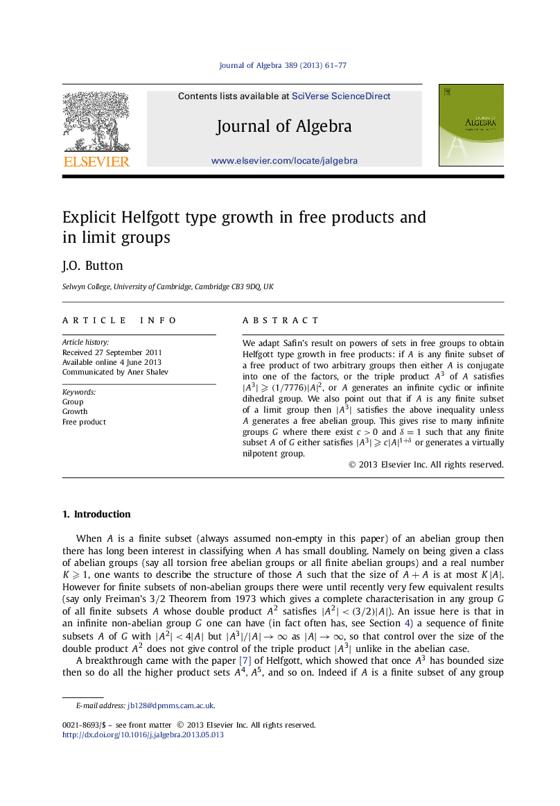 Explicit Helfgott type growth in free products and in limit groups