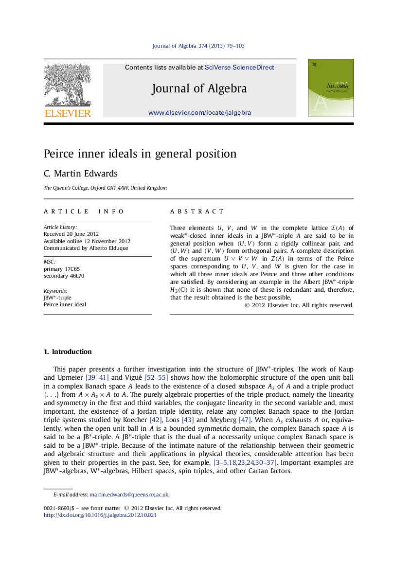 Peirce inner ideals in general position