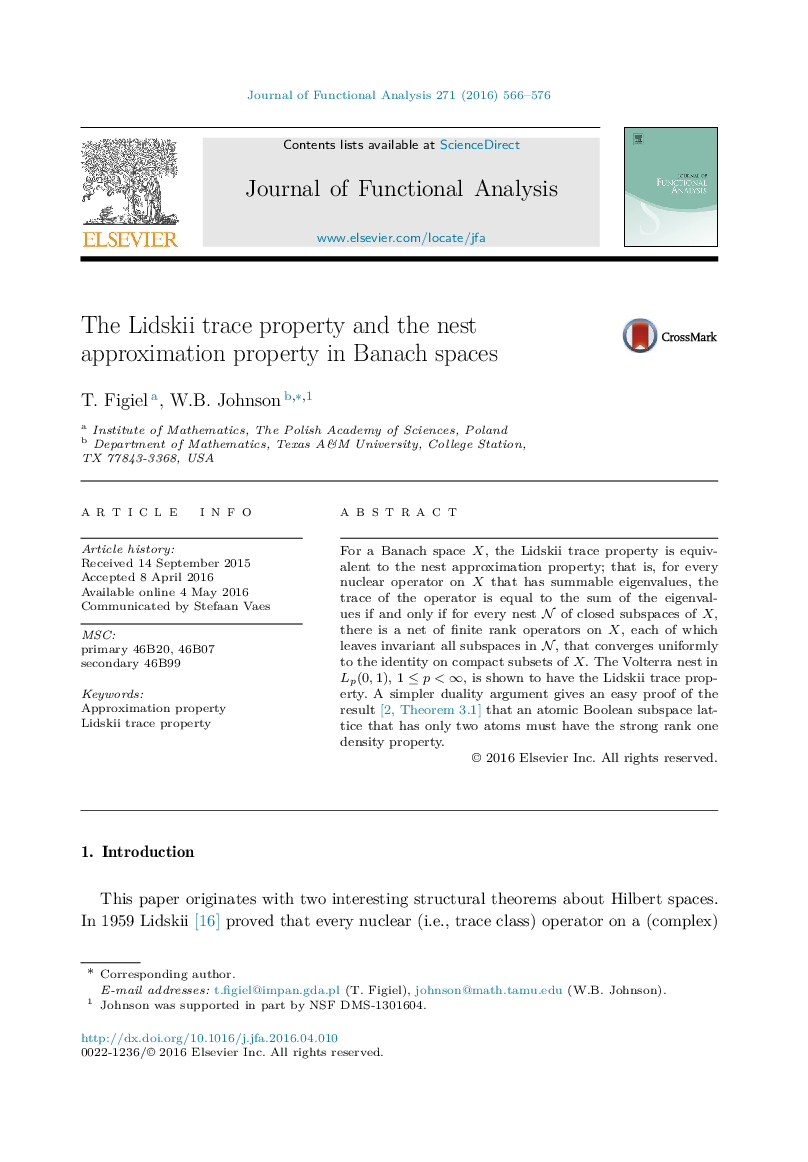 The Lidskii trace property and the nest approximation property in Banach spaces