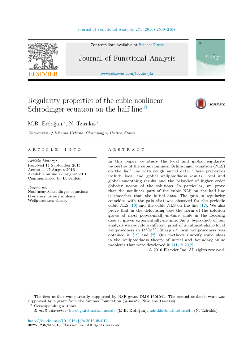 Regularity properties of the cubic nonlinear Schrödinger equation on the half line 