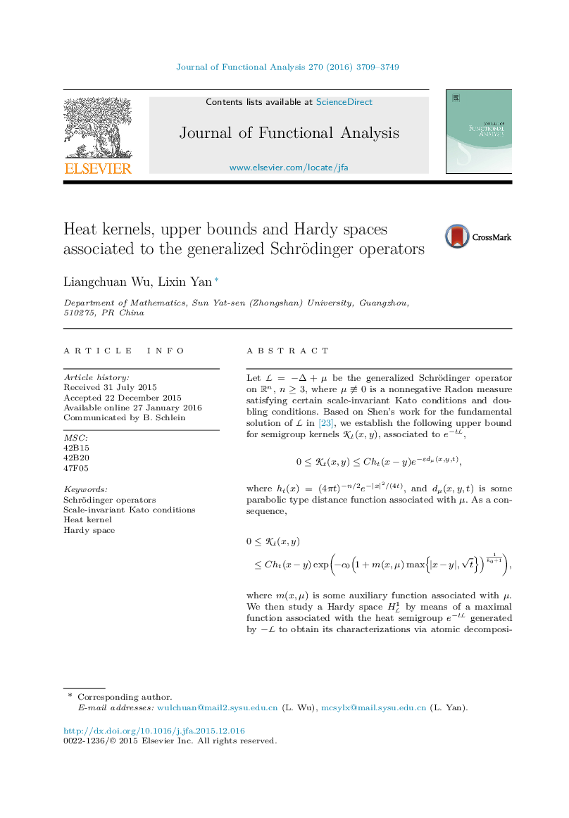 Heat kernels, upper bounds and Hardy spaces associated to the generalized Schrödinger operators