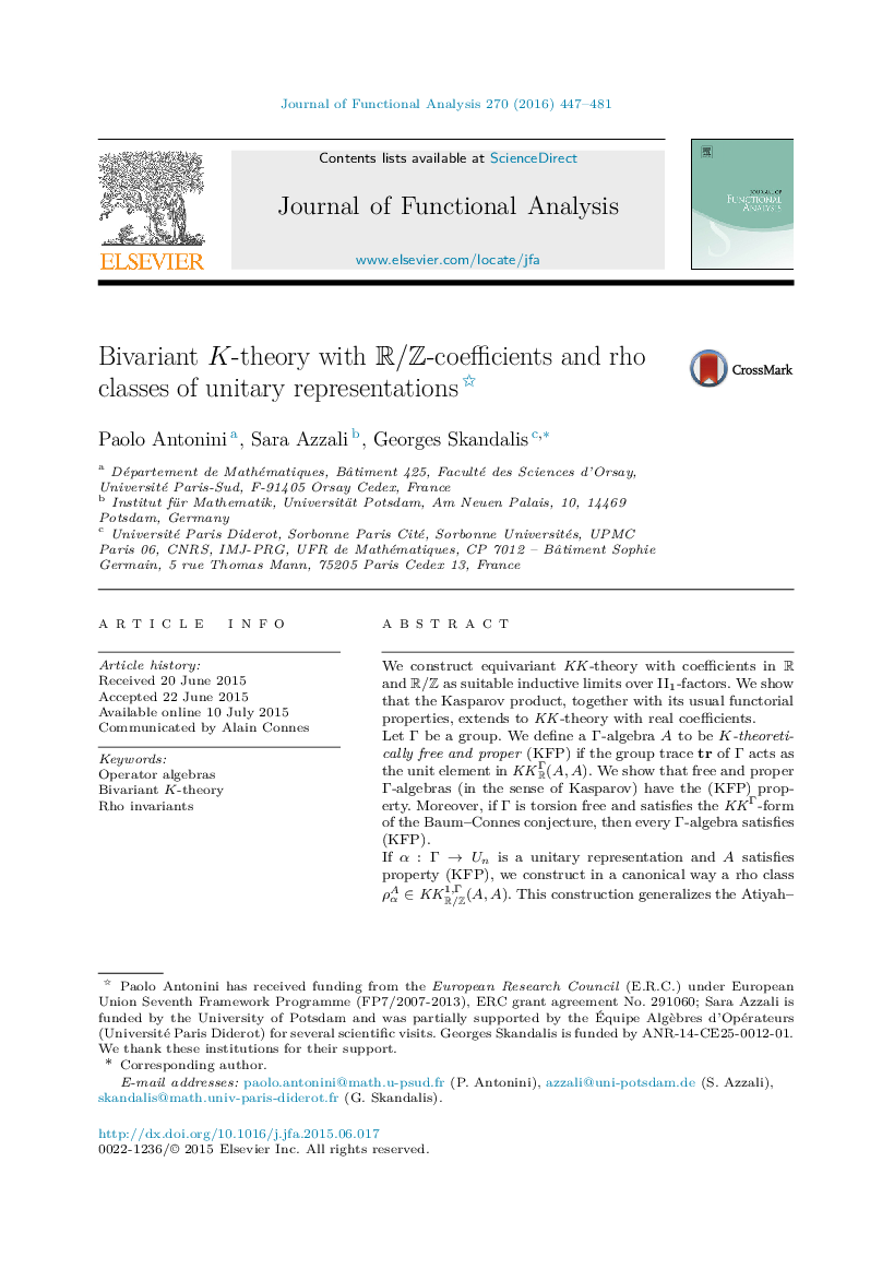 Bivariant K  -theory with R/ZR/Z-coefficients and rho classes of unitary representations 