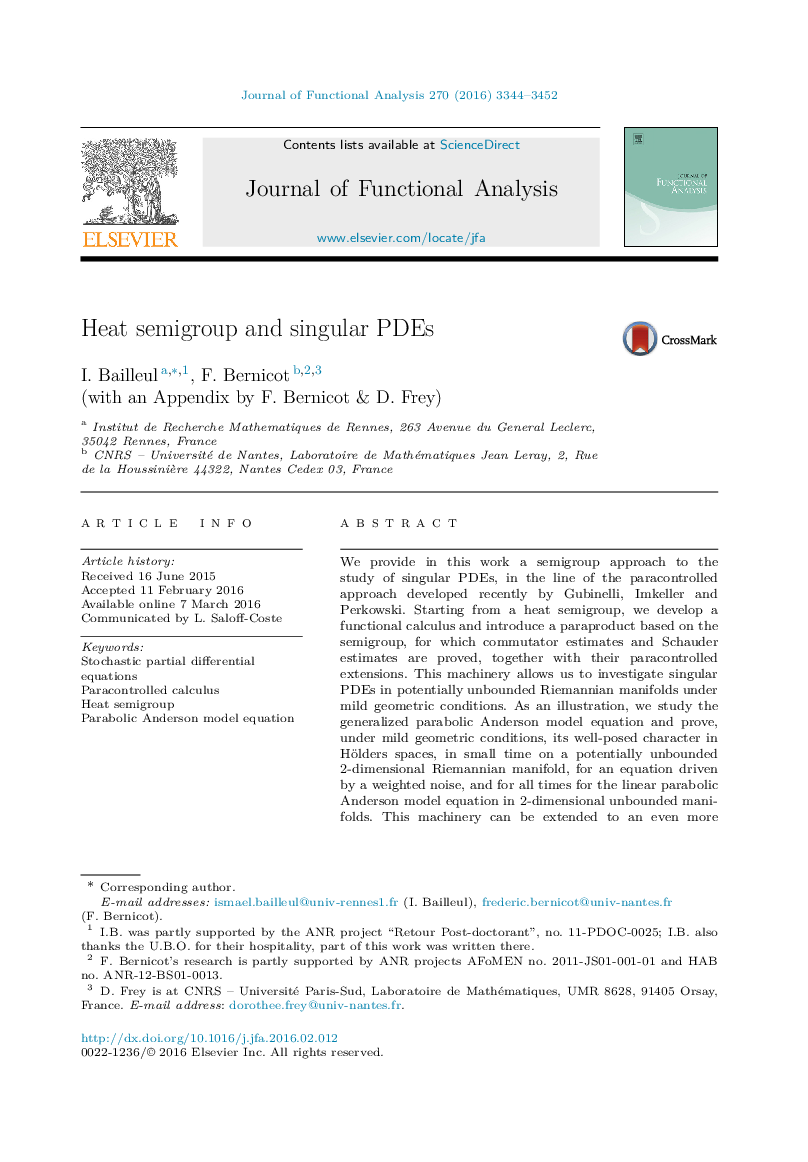 Heat semigroup and singular PDEs