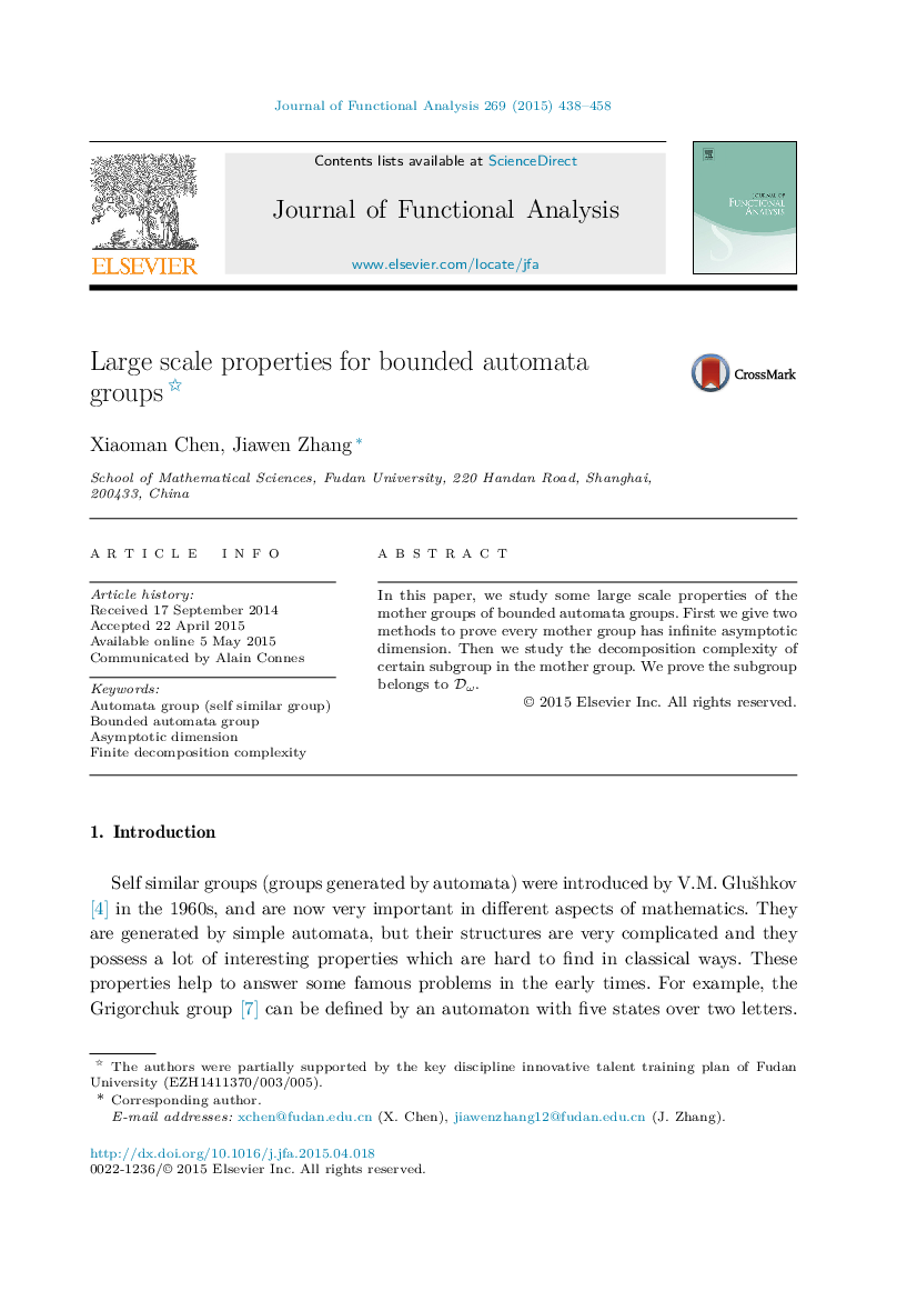 Large scale properties for bounded automata groups 