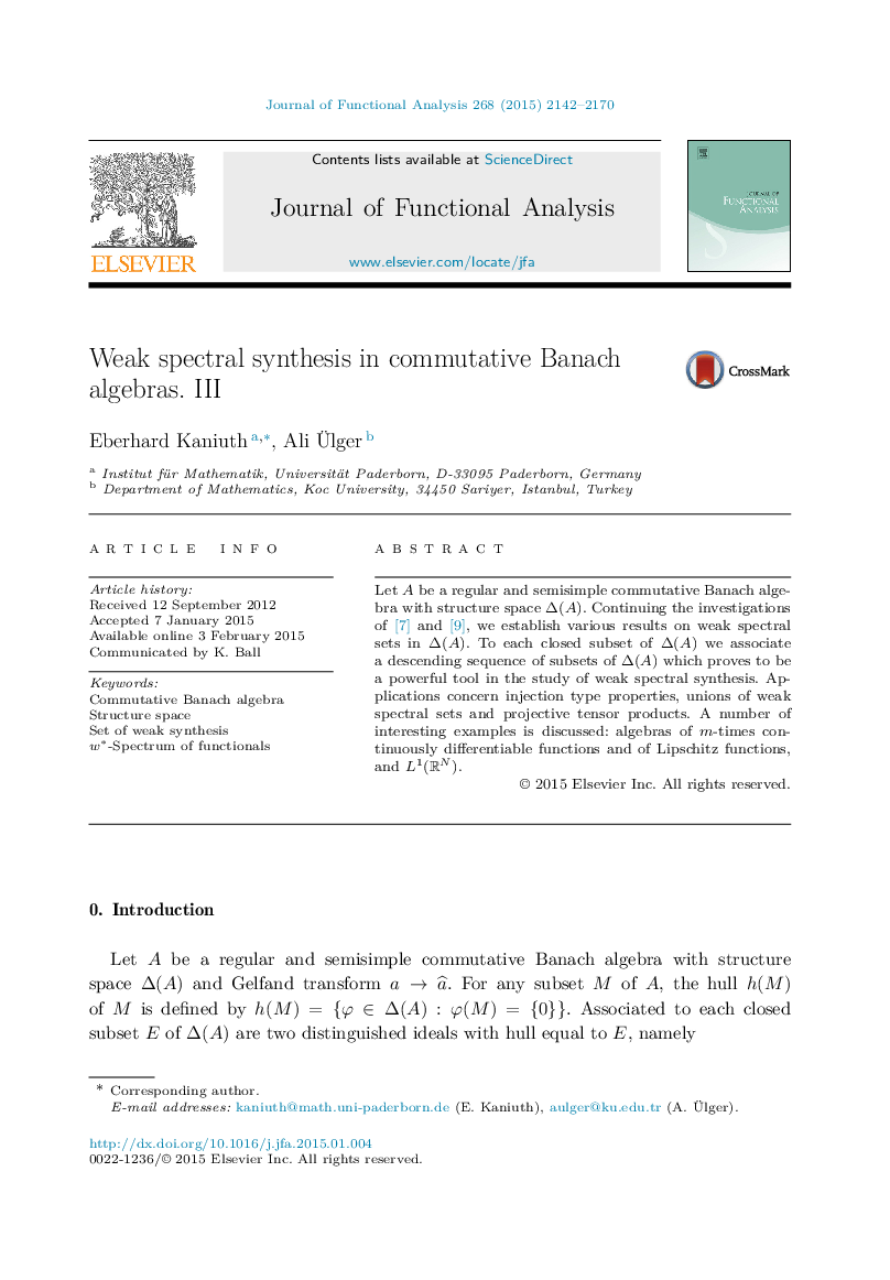 Weak spectral synthesis in commutative Banach algebras. III