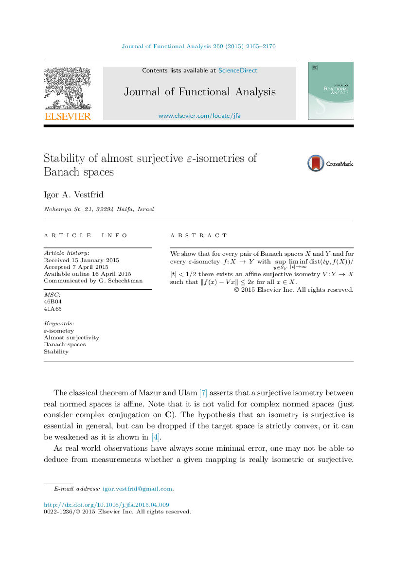 Stability of almost surjective ε-isometries of Banach spaces