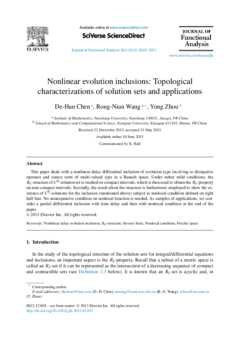 Nonlinear evolution inclusions: Topological characterizations of solution sets and applications