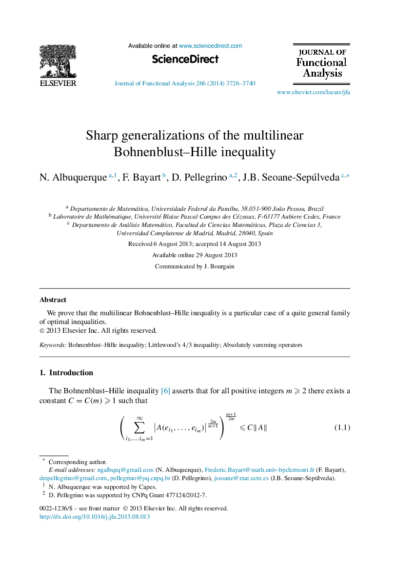 Sharp generalizations of the multilinear Bohnenblust–Hille inequality