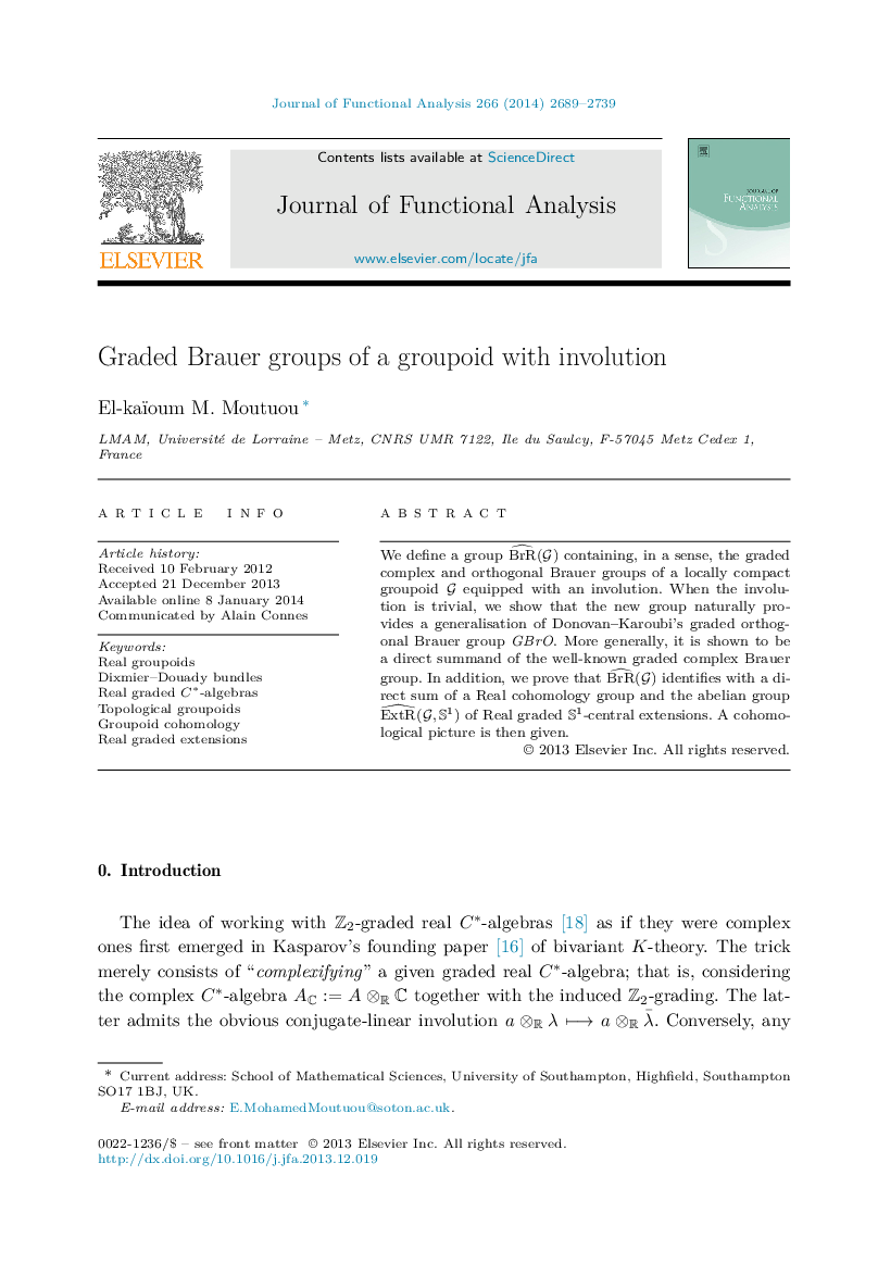 Graded Brauer groups of a groupoid with involution