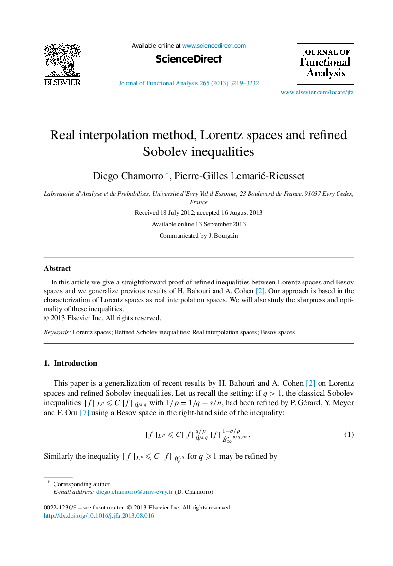 Real interpolation method, Lorentz spaces and refined Sobolev inequalities