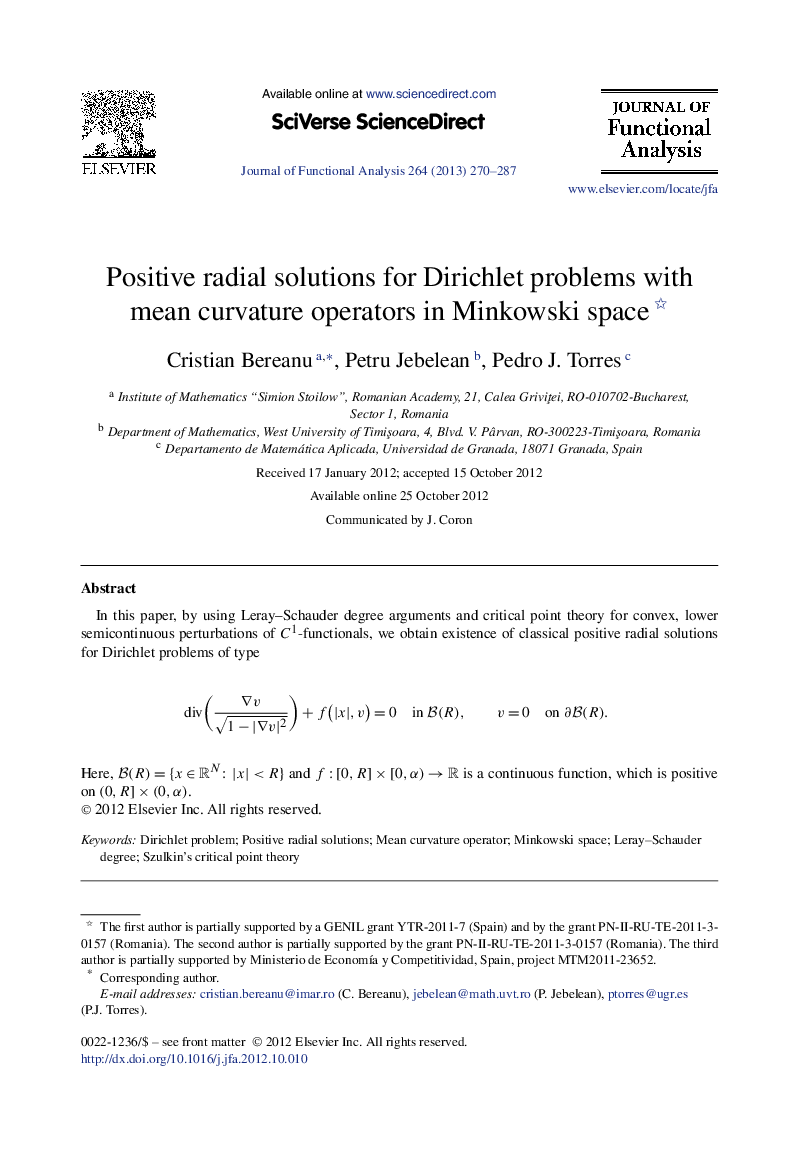 Positive radial solutions for Dirichlet problems with mean curvature operators in Minkowski space 