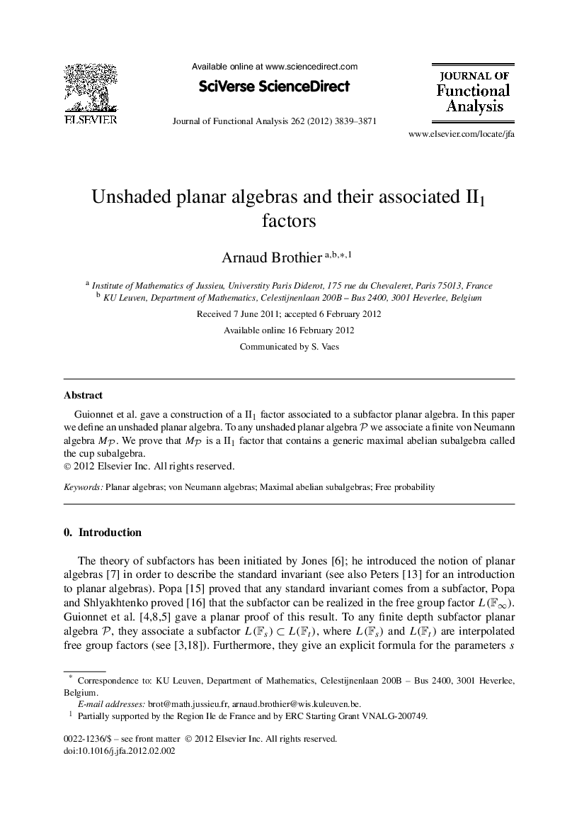 Unshaded planar algebras and their associated II1 factors