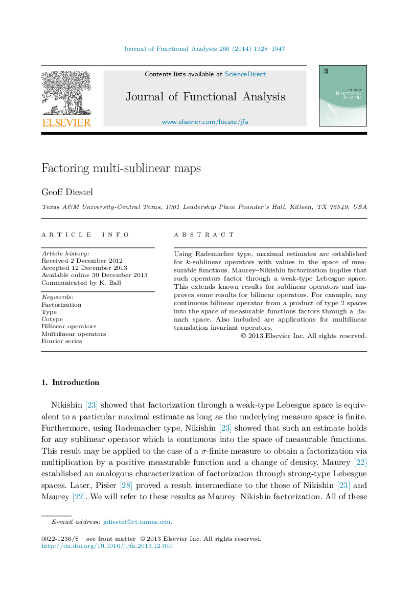 Factoring multi-sublinear maps