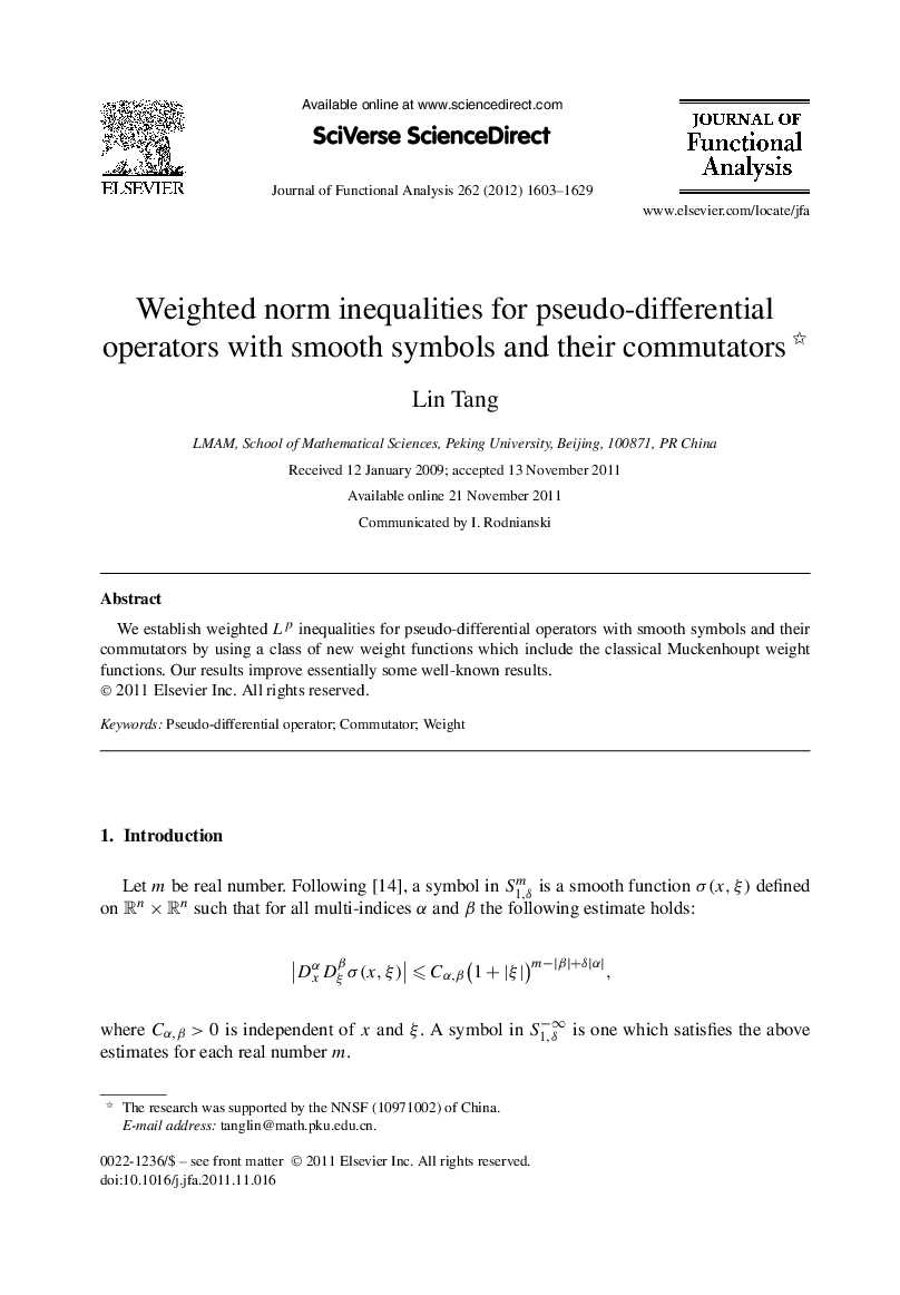 Weighted norm inequalities for pseudo-differential operators with smooth symbols and their commutators 