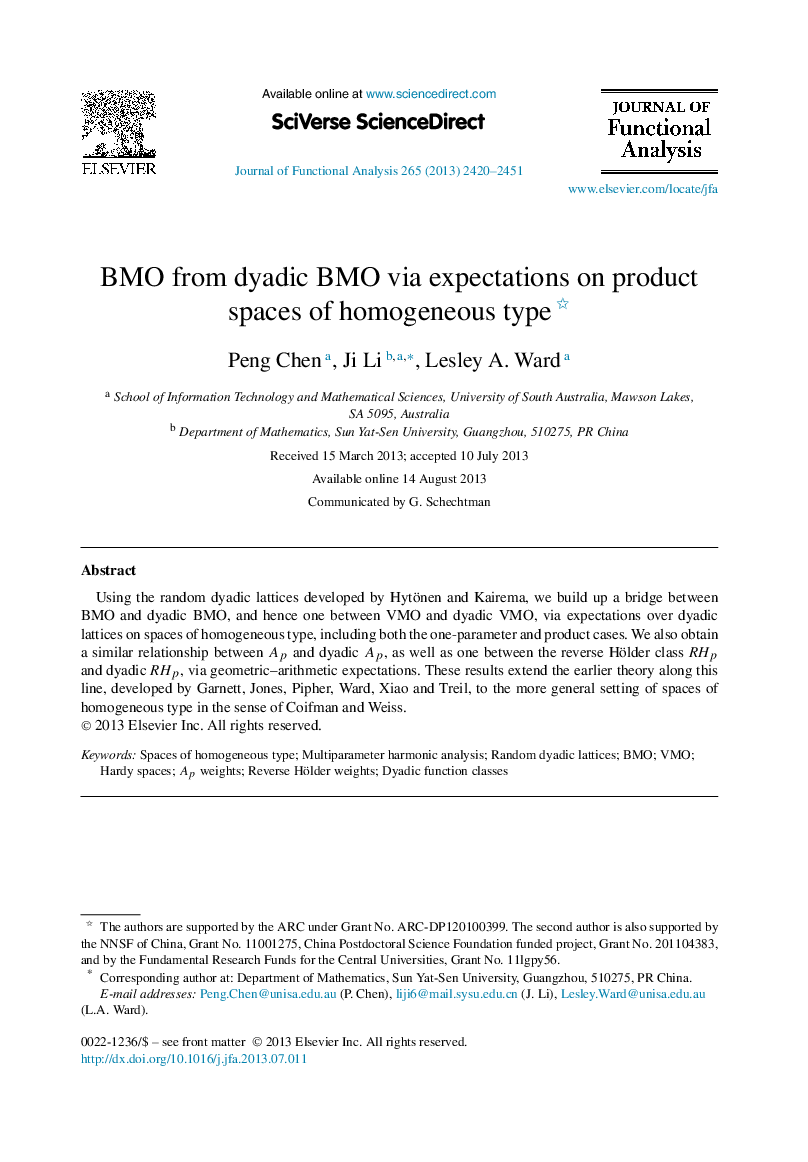 BMO from dyadic BMO via expectations on product spaces of homogeneous type 