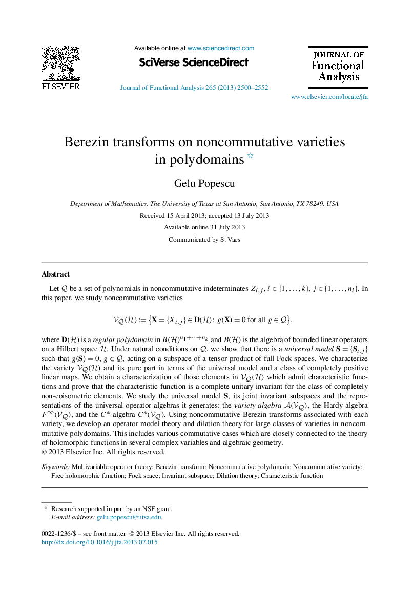 Berezin transforms on noncommutative varieties in polydomains 