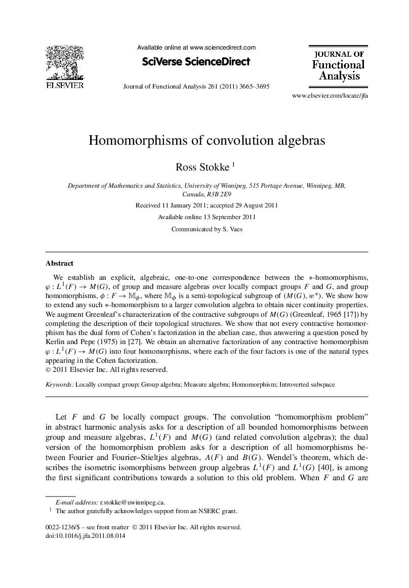 Homomorphisms of convolution algebras