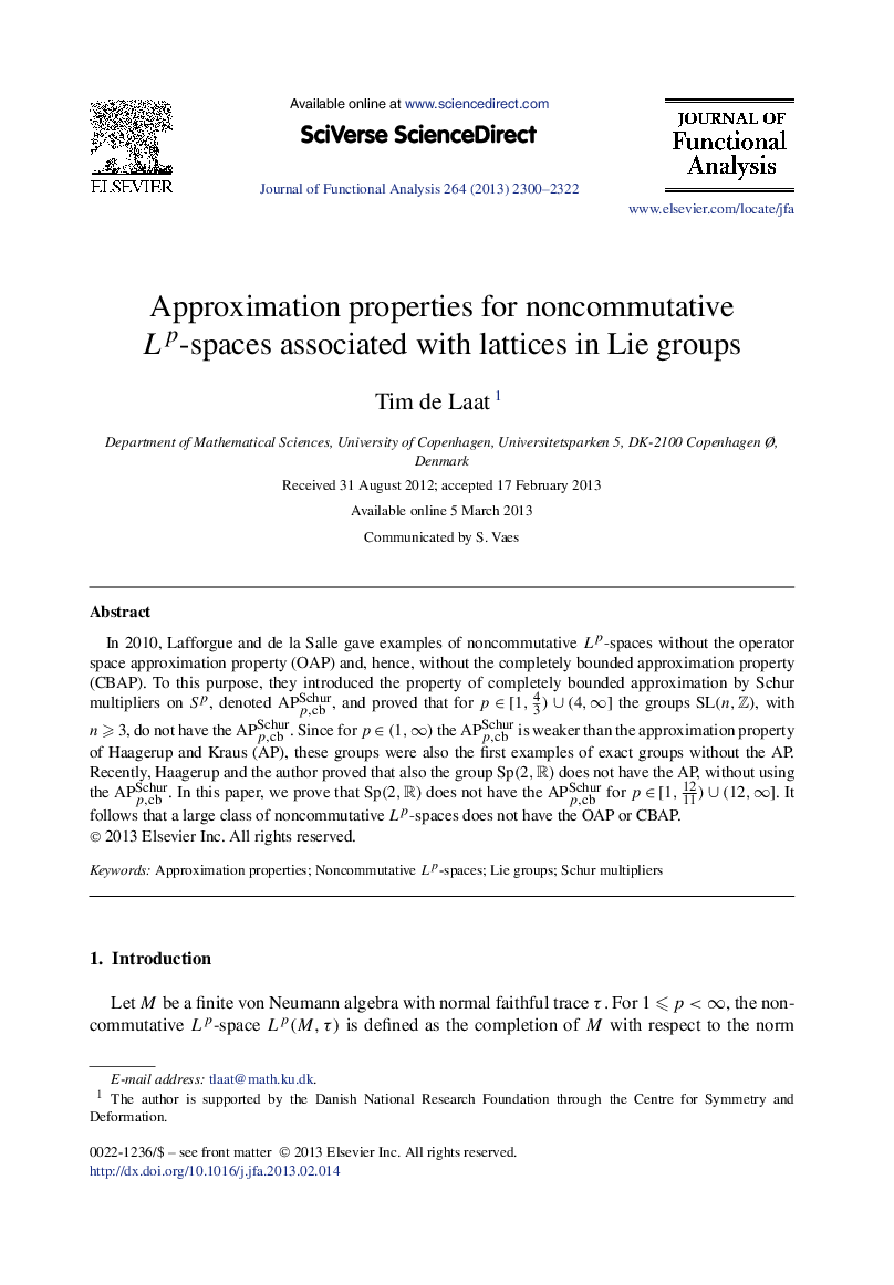 Approximation properties for noncommutative Lp-spaces associated with lattices in Lie groups