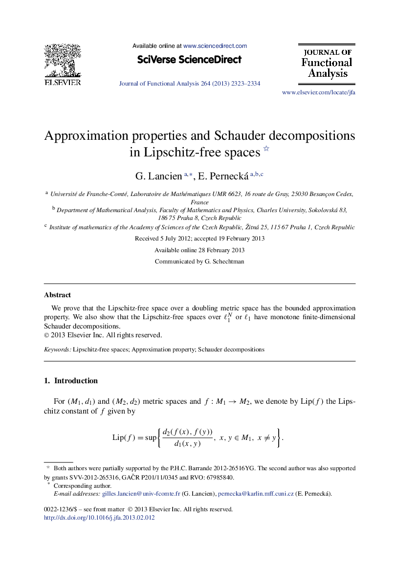 Approximation properties and Schauder decompositions in Lipschitz-free spaces 