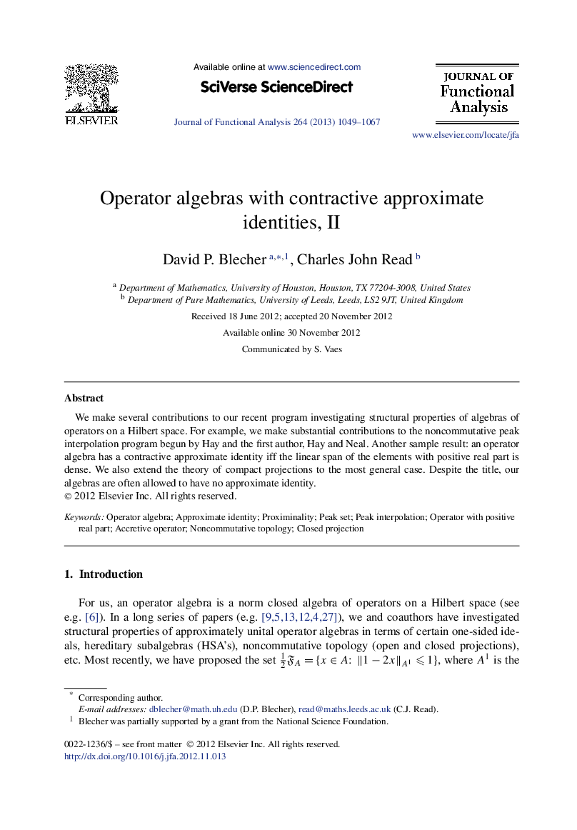 Operator algebras with contractive approximate identities, II