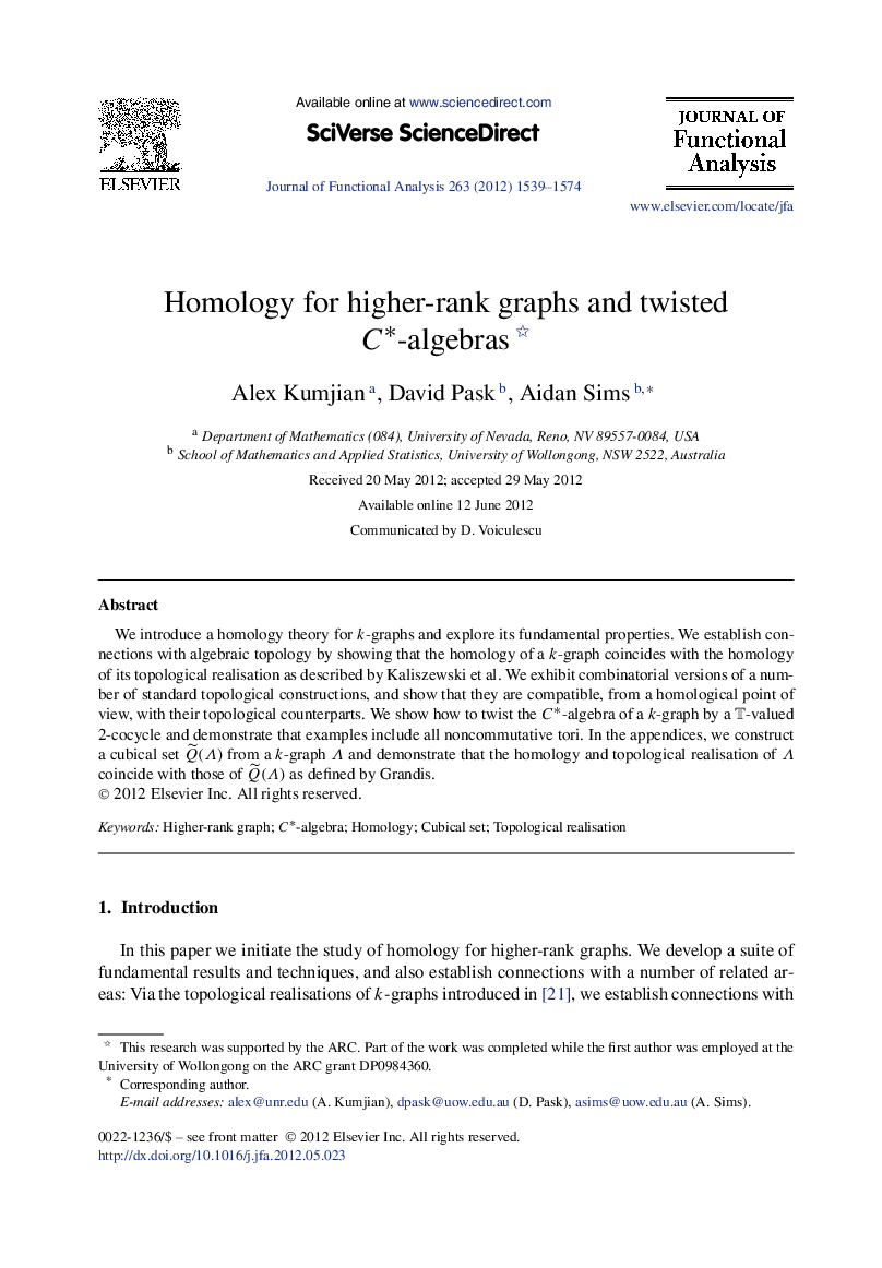 Homology for higher-rank graphs and twisted C⁎-algebras 