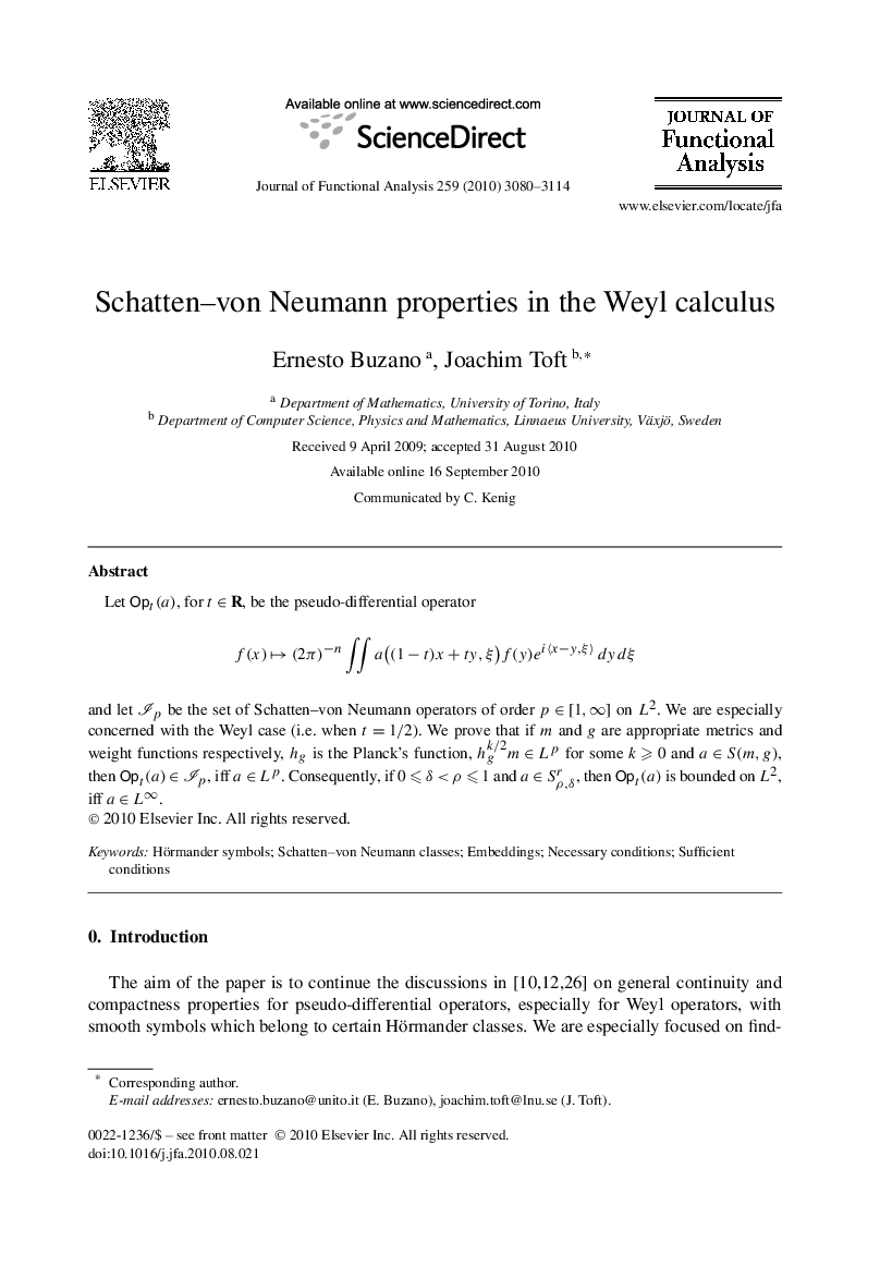 Schatten–von Neumann properties in the Weyl calculus