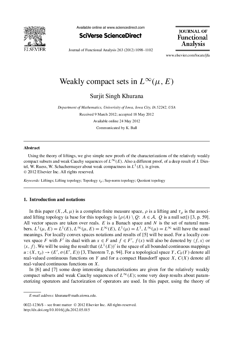 Weakly compact sets in L∞(μ,E)