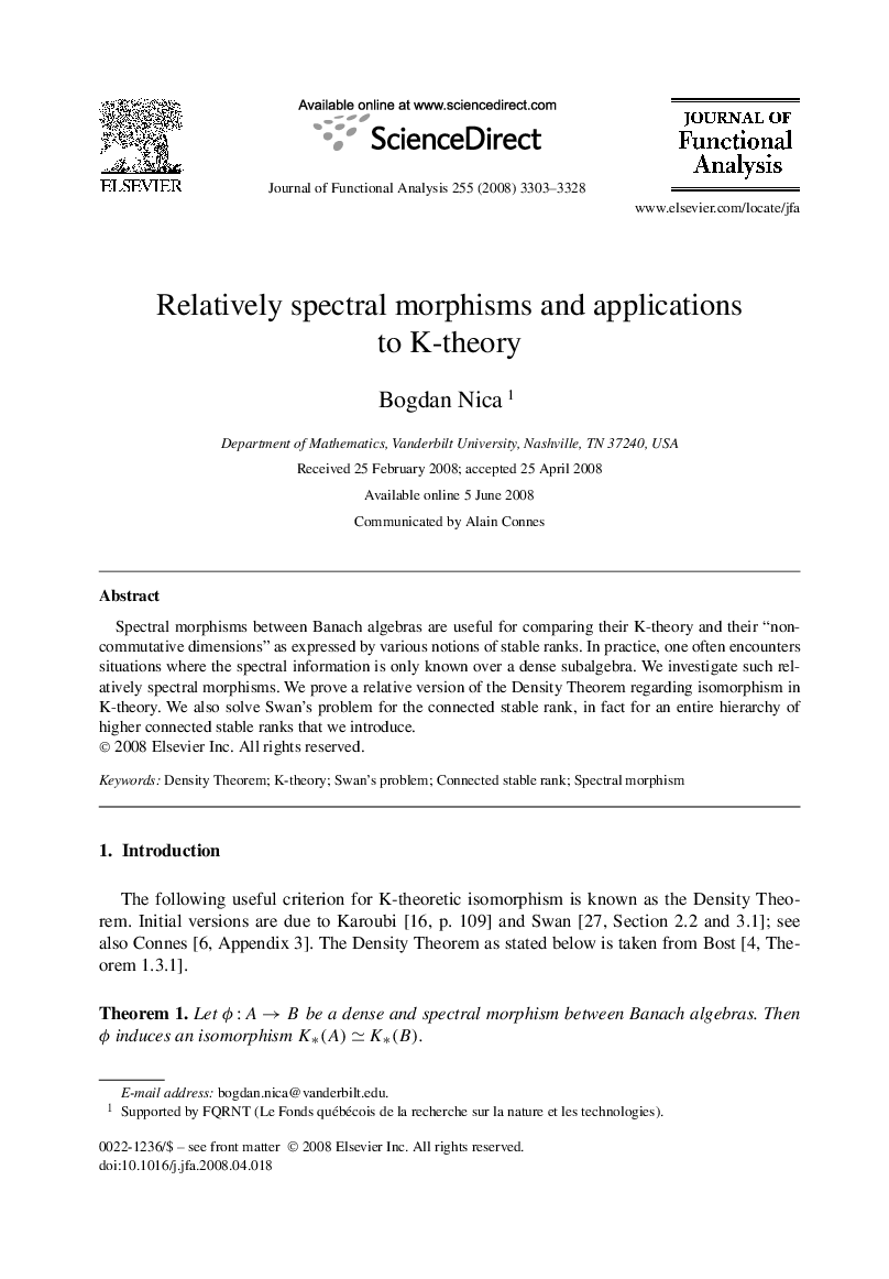 Relatively spectral morphisms and applications to K-theory