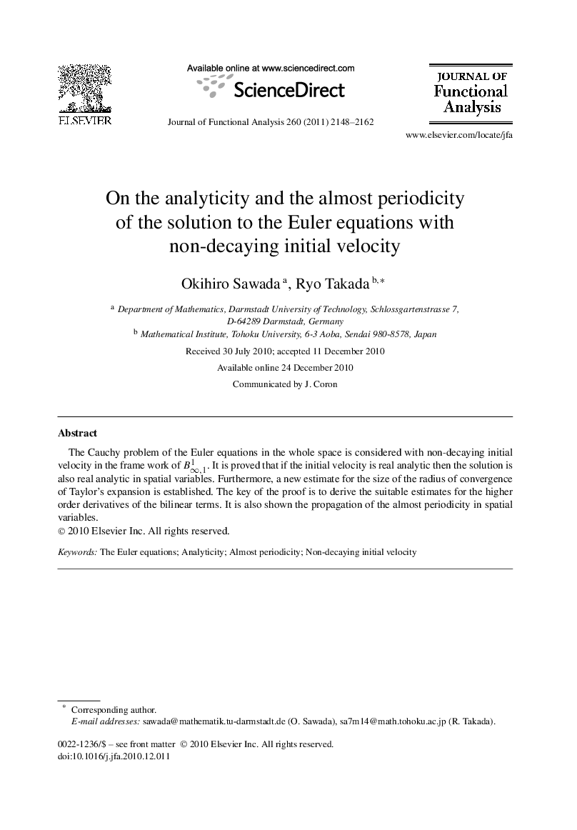 On the analyticity and the almost periodicity of the solution to the Euler equations with non-decaying initial velocity