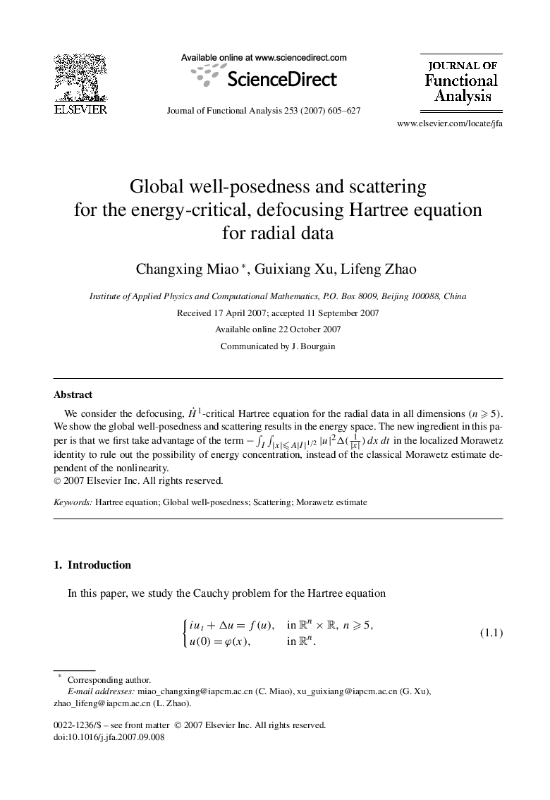 Global well-posedness and scattering for the energy-critical, defocusing Hartree equation for radial data