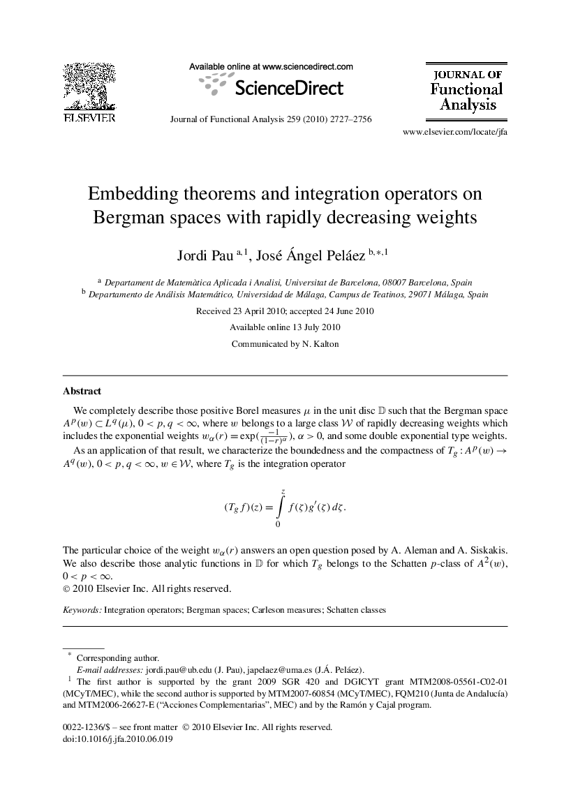 Embedding theorems and integration operators on Bergman spaces with rapidly decreasing weights