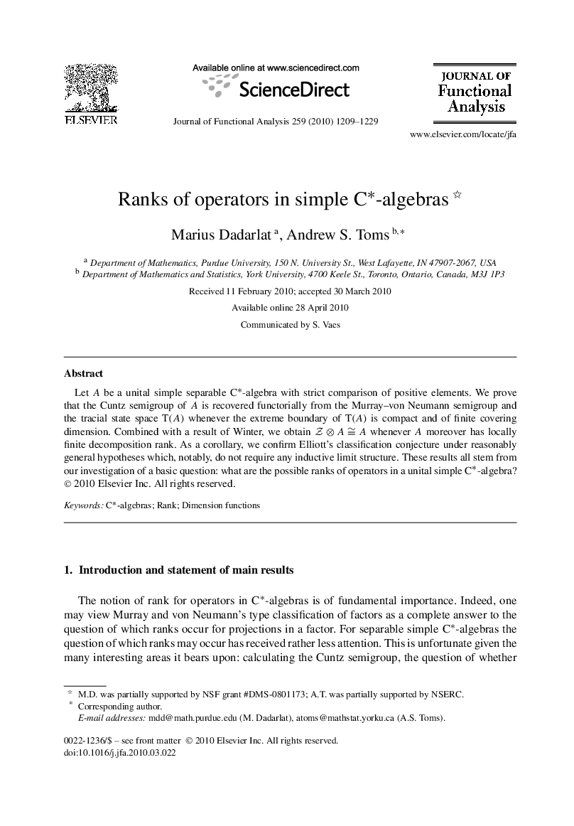 Ranks of operators in simple C∗-algebras 