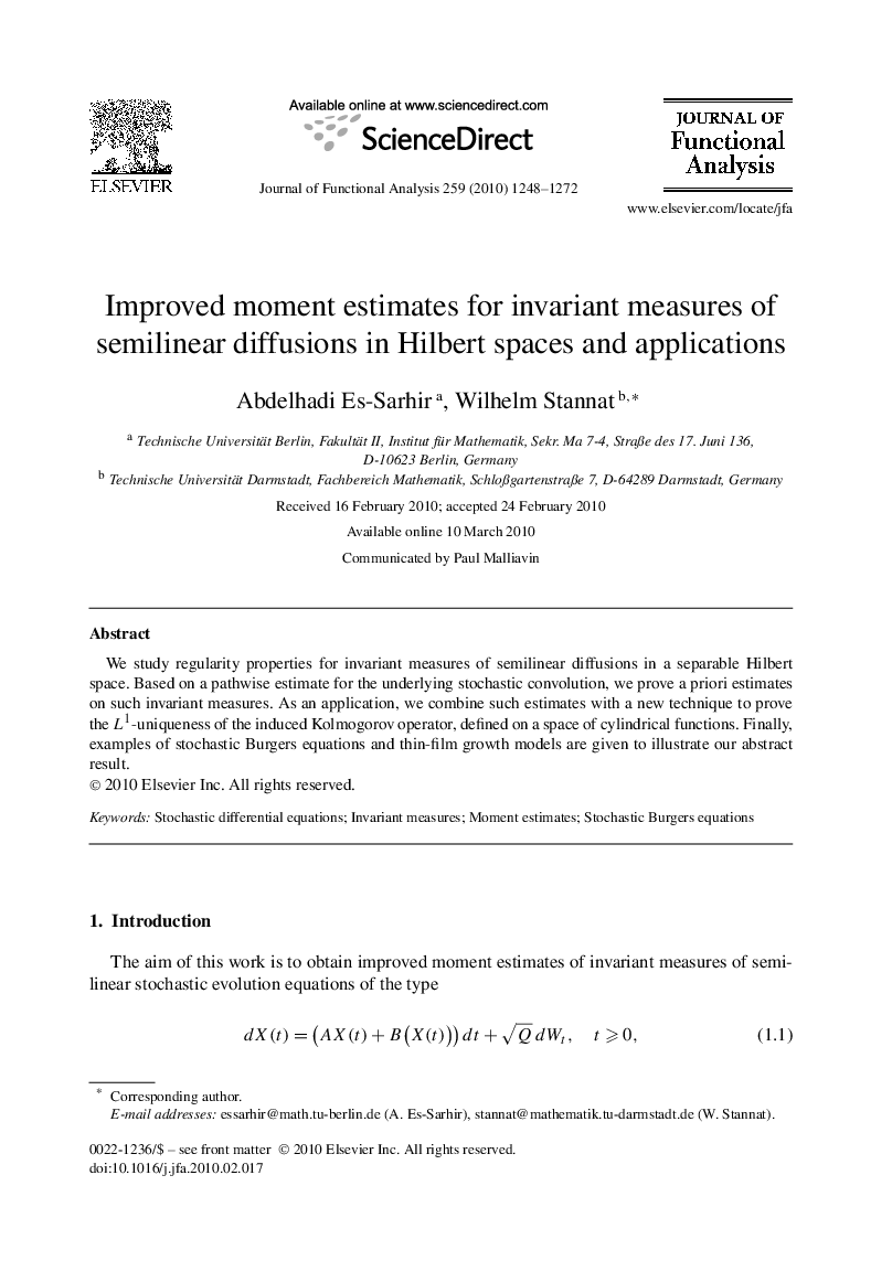 Improved moment estimates for invariant measures of semilinear diffusions in Hilbert spaces and applications